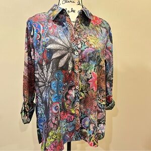 John Mark Patchwork Putting On The Ritz Button Down Shirt